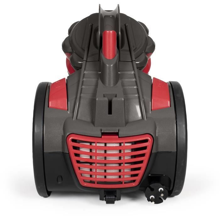 Aspirateur Multi-cyclonique sans sac - LIVOO - DOH136R - 700 W - 16 kPa - 78 dB - 3 L - Filtre lavable - Rouge / Gris