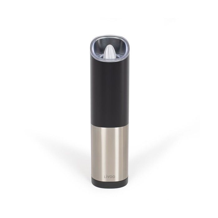 Moulin a épices - LIVOO - GS161 - 80 ml - Moulure réglable - LED bleue - Par gravité rechargeable