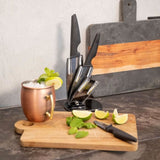 Bloc 3 couteaux avec support - LIVOO - MEC135N - 7,5 /10 / 12,5 cm - Lame céramique - Compatible lave-vaisselle