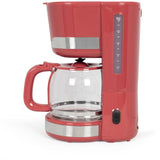 Cafetiere électrique - LIVOO - DOD201RC - 1000 W - 1,5 L - 12 a 14 tasses - Rouge chili