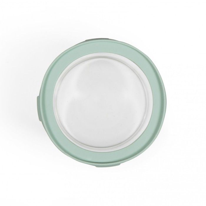 Set de 5 bocaux de conservation - LIVOO - MEN399 - 450 ml - Verre borosciliate - Couvercle en silicone et verre