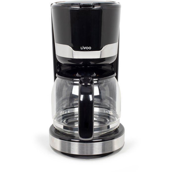 Cafetiere électrique - LIVOO - DOD201N - 1000 W - 1,5 L - 12 a 14 tasses - Noir