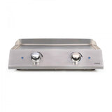 Plancha électrique inox 2 thermostats - LIVOO - DOC302 - 2800W - Plaque amovible en acier inoxydable - 2 thermostats ajustables