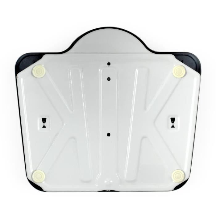 Pese-personne mécanique rétro - LIVOO - DOM490 - Sans pile - Max 136 kg - Métal antidérapant - Blanc