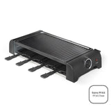 Appareil a raclette 8 personnes - LIVOO - DOC312 - 1300W - 8 personnes - Plateau grill amovible antiadhésif - Thermostat ajustable