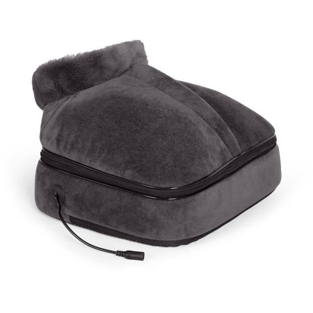 Masseur shiatsu 2 en 1 - LIVOO - DOS204 - Pieds et dos - 24 tetes - 3 vitesses - Avec ou sans chaleur - Gris