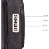 Masseur shiatsu 2 en 1 - LIVOO - DOS204 - Pieds et dos - 24 tetes - 3 vitesses - Avec ou sans chaleur - Gris