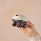 Masseur tete et cuir chevelu - LIVOO - DOS202 - 2 h - 96 picots - 4 tetes - 3 modes - IPX4 - Creme / Gris foncé