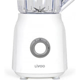 Blender - LIVOO - 1,5 L - 600 W - 22 000 tours/min - 2 vitesses - Turbo blanc