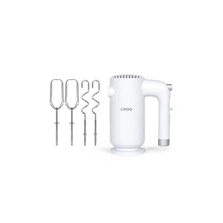 Batteur électrique - LIVOO - 250 W - 5 vitesses - Fonction turbo - Blanc