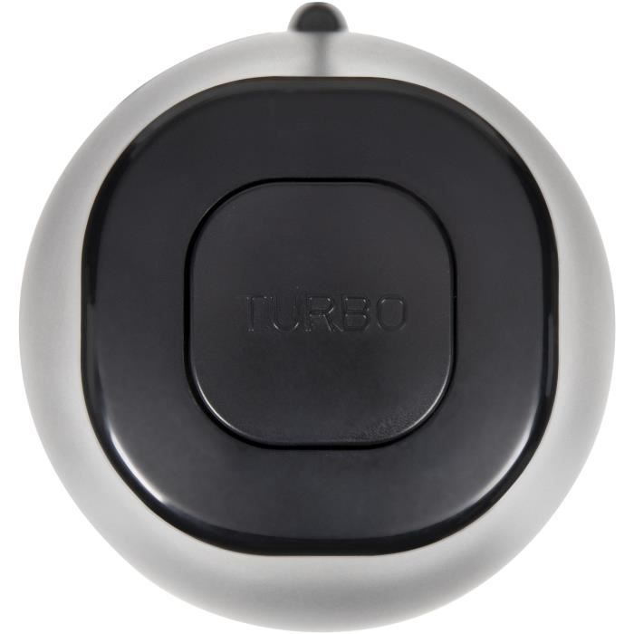 Hachoir - LIVOO - 300 ml - 400 W - 1 vitesse et fonction turbo - 2 lames en inox - Noir