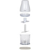 Hachoir - LIVOO - 300 ml - 400 W - 1 vitesse et fonction turbo - 2 lames en inox - Blanc