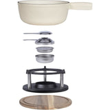 Service a fondue tradition - LIVOO - MEN426C - 2,6L - 6 personnes - Fonte émaillée - 6 fourchettes - Caquelon compatible tous feux