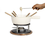 Service a fondue tradition - LIVOO - MEN426C - 2,6L - 6 personnes - Fonte émaillée - 6 fourchettes - Caquelon compatible tous feux