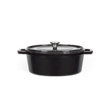 Cocotte ovale - LIVOO - MEP129N - 4,5 L - Fonte émaillée - Couvercle avec picots - Tous feux - 29 x 22 cm