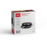Appareil a raclette 6 personnes - LIVOO - DOC207P - 800W - 6 personnes - Porte grill amovible - 6 spatules et 6 caquelons