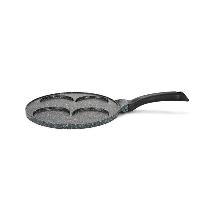 Poele a pancake - Livoo - MEP148 - 4 empreintes 10 cm diametre - tout feux dont induction - Aluminium forgé antiadhésif