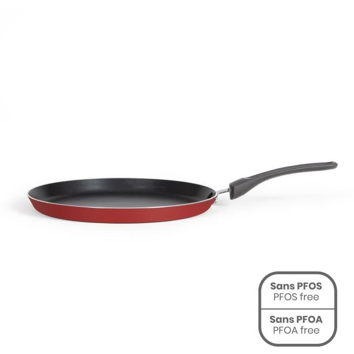 Premier Chef - Crepiere 26 cm - LIVOO - MEP149 - Antiadhésif sans PFOA ni PFOS - Manche silicone - Tous feux dont induction