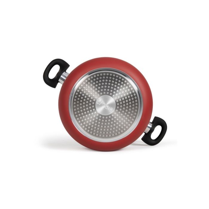 Faitout - LIVOO - MEP150R - 24 cm - Antiadhésif sans PFOA ni PFOS - Poignées silicone - Tous feux dont induction