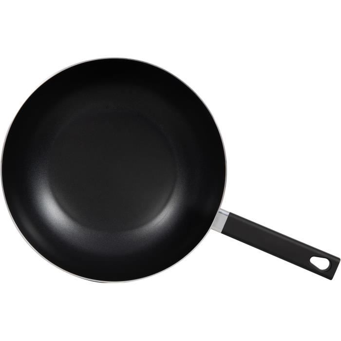 Wok - LIVOO - MEP156N - 32 cm - Antiadhésif sans PFOA ni PFOS - Manche silicone - Tous feux dont induction