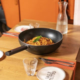 Wok - LIVOO - MEP156N - 32 cm - Antiadhésif sans PFOA ni PFOS - Manche silicone - Tous feux dont induction