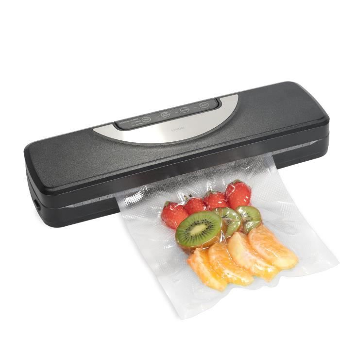Machine de mise sous vide - LIVOO - DOM504 - 110W - 2 fonctions - 3 modes selon l'aliment - Rouleau de film inclus - Cutter intégré