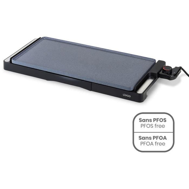 Plancha revetement céramique - LIVOO - DOC320 - 2200W - Plaque amovible en  fonte d'aluminium - Thermostat ajustable
