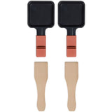 Raclette 2 personnes connectable - LIVOO - DOC310R - 450W - 2 personnes - Thermostat automatique - 2 spatules en bois et 2 caquelons