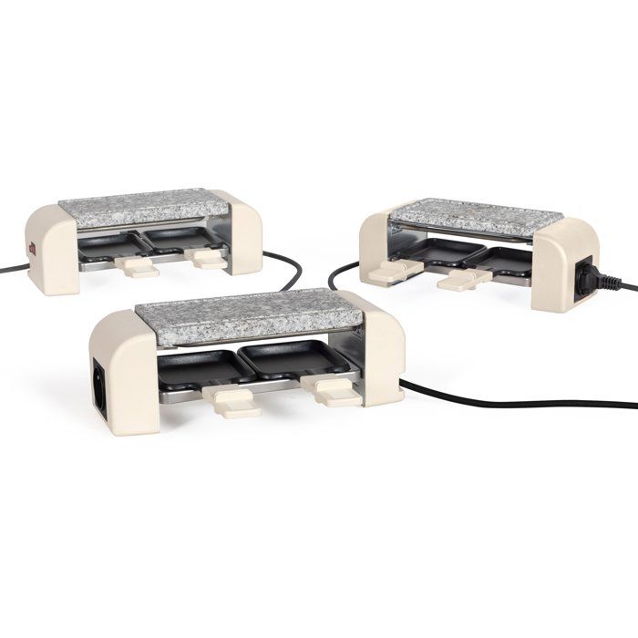 Appareil a raclette connectable - LIVOO - DOC310C - 2 personnes - 450 W - Thermostat automatique