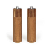 Set de 2 moulins sel et poivre manuels - LIVOO - MEN425 - 40 ml - Bois d'acacia - Meule céramique - Moulure réglable