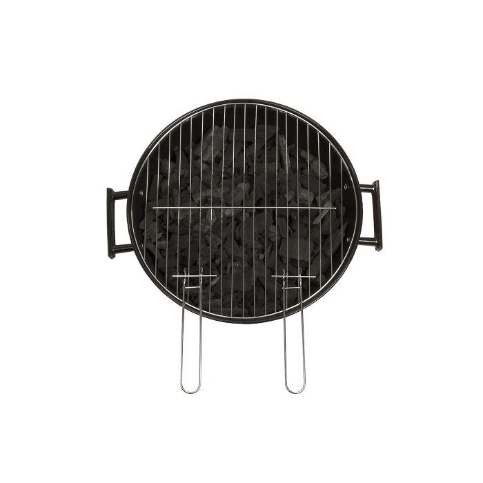 Barbecue a charbon - LIVOO - DOC172K - ř41 cm - Grille en acier chromé - Hauteur 69,5 cm - Poignées - 2 roues crantées