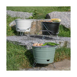 Barbecue a charbon portable - LIVOO - DOC327V - ø27 cm - Grille en acier chromé - Hauteur 24 cm - Pieds pliables - Poignées