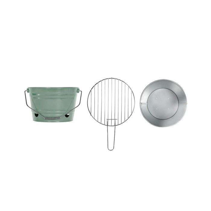 Barbecue a charbon portable - LIVOO - DOC327V - Ř27 cm - Grille en acier chromé - Hauteur 24 cm - Pieds pliables - Poignées