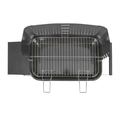Barbecue a charbon - LIVOO - DOC328 - Inox - Surface de cuisson 48,5 x 28,8 cm - Hauteur réglable 70-84 cm