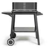 Barbecue a charbon - LIVOO - DOC328 - Inox - Surface de cuisson 48,5 x 28,8 cm - Hauteur réglable 70-84 cm