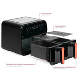 Friteuse sans huile - LIVOO - Livoo x Marmiton - DOC316 - Acier inoxydable - 9 L - 2400 W - 7 programmes - Température ajustable