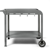 Desserte pour plancha - LIVOO - GS168G - 2 roues crantées ř 14,5 cm - Plateau supérieur 70 x 50 cm - Plateau inférieur 79 x 49 cm