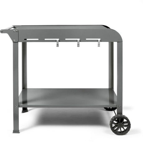 Desserte pour plancha - LIVOO - GS168G - 2 roues crantées ř 14,5 cm - Plateau supérieur 70 x 50 cm - Plateau inférieur 79 x 49 cm