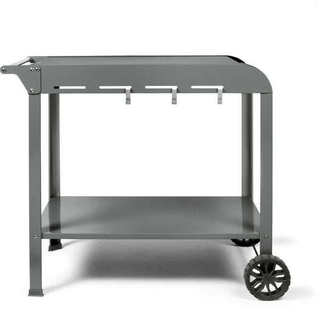 Desserte pour plancha - LIVOO - GS168G - 2 roues crantées ř 14,5 cm - Plateau supérieur 70 x 50 cm - Plateau inférieur 79 x 49 cm