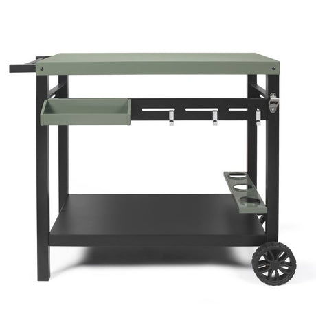Desserte pour plancha - LIVOO - GS167V - Vert / Noir - 85 x 50 cm