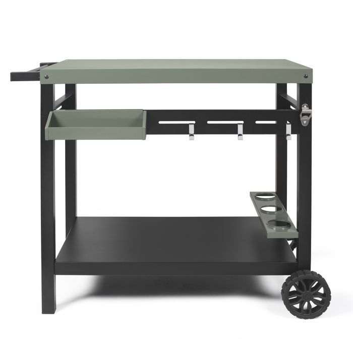 Desserte pour plancha - LIVOO - GS167V - Vert / Noir - 85 x 50 cm