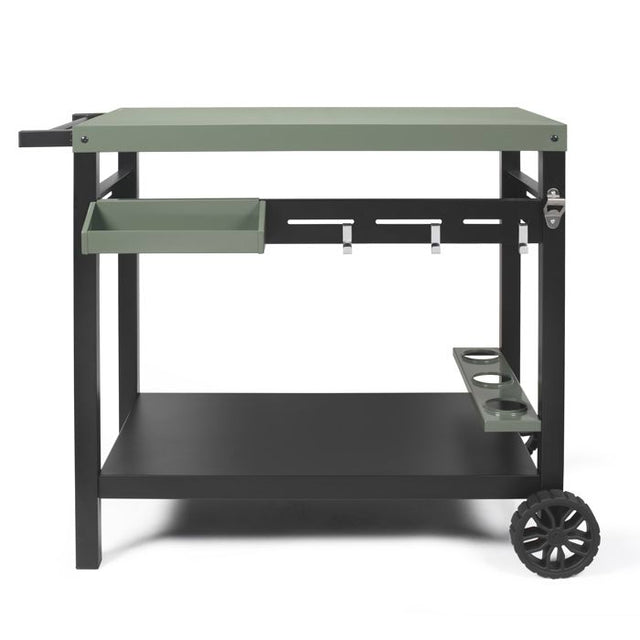 Desserte pour plancha - LIVOO - GS167V - Vert / Noir - 85 x 50 cm