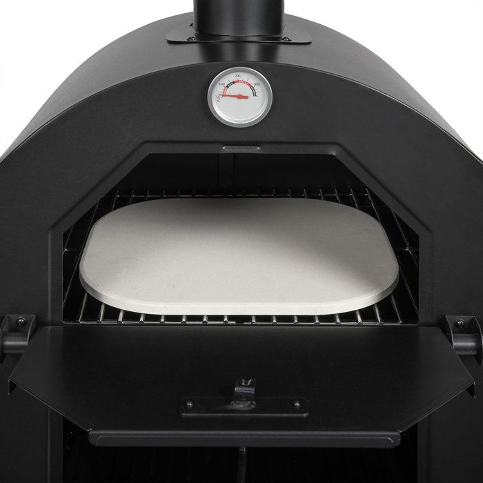 Four a pizza et tarte flambée - LIVOO - DOC331 - Compatible charbon et bois - Hauteur de cuisson 94 cm - Thermometre intégré