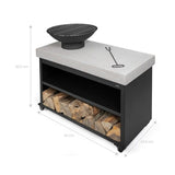 Brasero barbecue sur desserte - LIVOO - DOC329 -