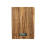 Balance de cuisine électronique - LIVOO - DOM492 - Plateau acacia - Max. 5 kg - 4 unités de mesure - Ecran LCD