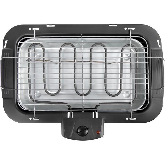 Barbecue électrique sur pieds 2 en 1 - LIVOO - DOM506 - 2200W - 2 en 1 - 2 hauteurs - Thermostat ajustable