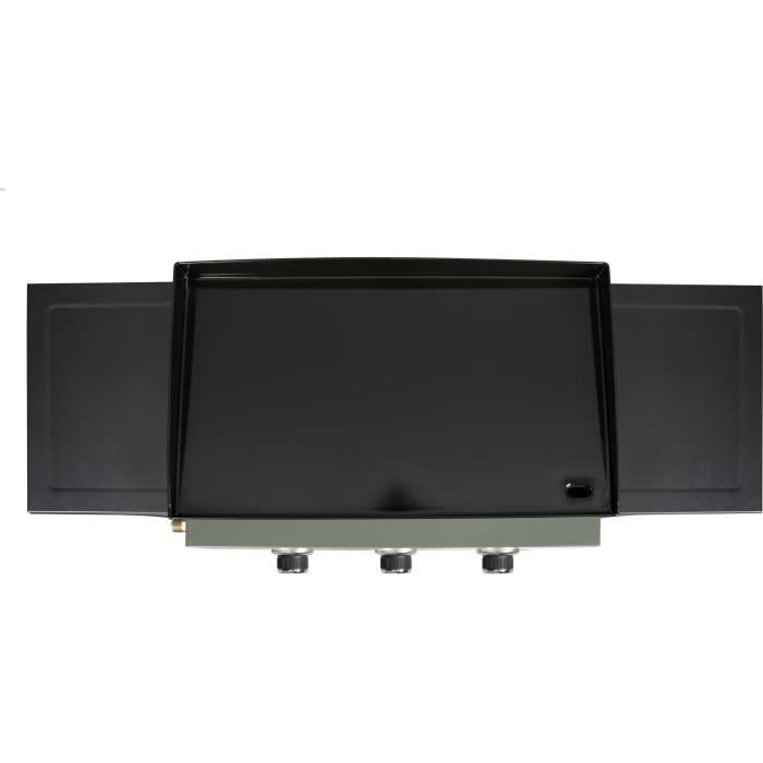 LIVOO Plancha gaz 7500w plaque acier émaillé 62x34,5cm - DOC326