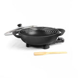 Wok électrique - LIVOO - DOC128N - 1500W - 4L, 6 personnes - Ø33 cm - Revetement antiadhésif - Thermostat réglable et amovible