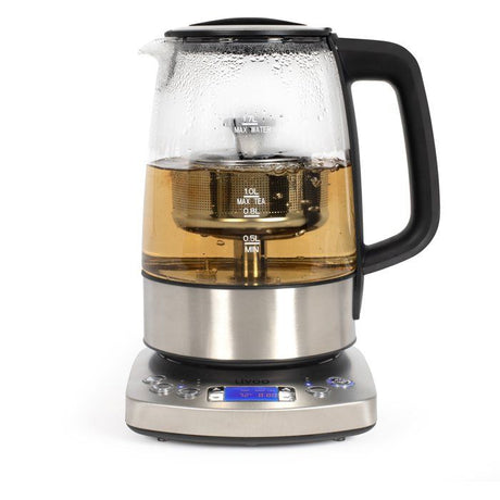 Bouilloire automatique - LIVOO - DOD209 - 2200 W - 1,7 L - 3 modes d'infusion préréglés - Verre / Acier inoxydable