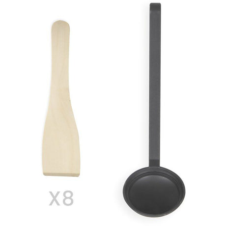 Maxi crepes party - LIVOO - DOC186G - 1500 W - 8 mini crepes Ř 12 cm - Revetement antiadhésif - Noir
